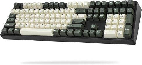 ikbc CD108 V2 لوحة مفاتيح ميكانيكية مريحة عتيقة مع مفتاح Cherry MX Brown لجهاز Win وMac، لوحة مفاتيح كاملة الحجم تستخدم أغطية مفاتيح Mistel ذات اللونين الرجعية PBT مزدوجة اللقطة لسطح المكتب والكمبيوتر المحمول in Kuwait