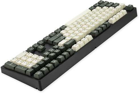 ikbc CD108 V2 لوحة مفاتيح ميكانيكية مريحة عتيقة مع مفتاح Cherry MX Brown لجهاز Win وMac، لوحة مفاتيح كاملة الحجم تستخدم أغطية مفاتيح Mistel ذات اللونين الرجعية PBT مزدوجة اللقطة لسطح المكتب والكمبيوتر المحمول in Kuwait