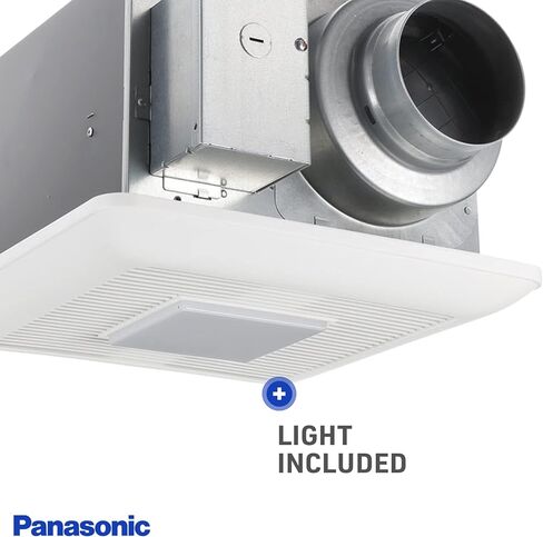 Panasonic FV-0511VQL1 WhisperCeiling DC Ventilation Fan with LED Light - 50-80-110 CFM - Quiet Bathroom Ceiling Fan in Saudi Arabia
