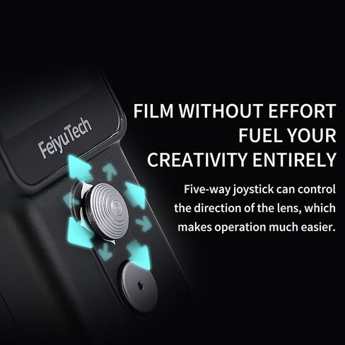 كاميرا Feiyu Pocket 2S قابلة للارتداء ذات 3 محاور Gimbal ثابتة فيديو 4K، عرض 130 درجة، AL مغناطيسي. Alloy Boby، ميكروفون مكبر صوت، 4xZoom، صورة 8 ميجابكسل، فتحة بطاقة 512 جيجا، HDMI، تأثير الجمال، لـ YouTube TikTok IG in Kuwait