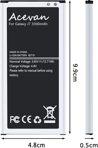 Acevan Galaxy J7 Battery 3300mAh Replacement Battery for Samsung J7 (2016) J710 J710F J710T J710P EB-BJ710CBC EB-BJ710CBE, Galaxy J7 Prime (2017) J727 J7 Perx J727P J727A J727V J727T J727R J727U in Saudi Arabia