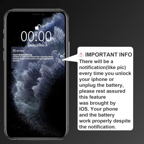 TAYUZH [5000mAh] Battery for iPhone Xs Max High Capacity New 0 Cycle Replacement Battery for iPhone Xs Max A1921 A2101 A2102 A2104 with Installation Manual and Professional Repair Tools Kits in Kuwait