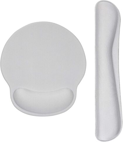 Ergonomic Keyboard Mouse Pad Wrist Rest Support Set for Laptop/Computer/Desktop,Memory Foam Hand Rest Wrist Cushion for Gaming/Office,Lightweight Comfortable & Pain Relief (Flowers) in Saudi Arabia
