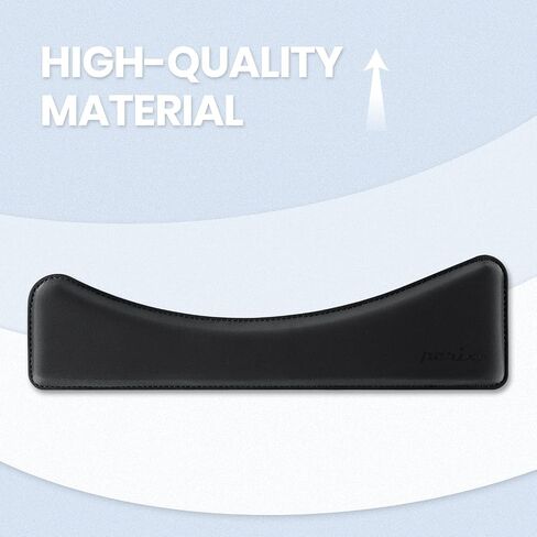 Perixx PERIPRO-512 Ergonomic Keyboard Wrist Rest - Gel Cushion Support - Compatible with Various Ergo Keyboard - Dimension 17.32x3.94x1.30 inches - Black in Kuwait