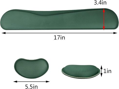 Memory Foam Set Keyboard and Mouse Wrist Pad Rest,Cushion Support for Office,Gaming,Computer,Laptop and Mac,Pain Relief& Easy Typing in Kuwait