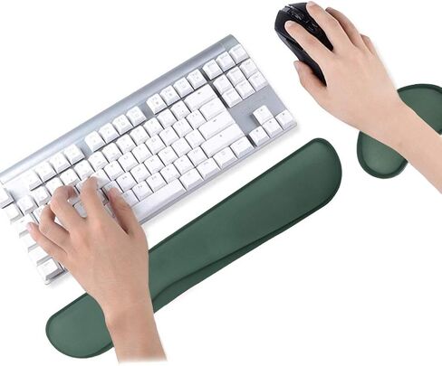 Memory Foam Set Keyboard and Mouse Wrist Pad Rest,Cushion Support for Office,Gaming,Computer,Laptop and Mac,Pain Relief& Easy Typing in Kuwait