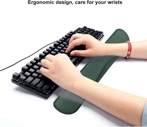 Memory Foam Set Keyboard and Mouse Wrist Pad Rest,Cushion Support for Office,Gaming,Computer,Laptop and Mac,Pain Relief& Easy Typing in Kuwait