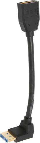 Displayport Extension Cable, 0.15m 32.4Gbps Displayport 90 Degree Male to Displayport Female Display Port Cable, for Graphics Cards and Monitors with Displayport Ports in Saudi Arabia