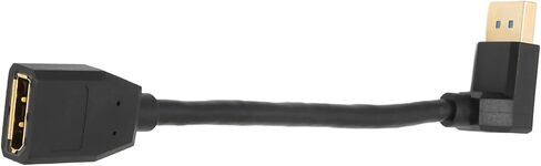 Displayport Extension Cable, 0.15m 32.4Gbps Displayport 90 Degree Male to Displayport Female Display Port Cable, for Graphics Cards and Monitors with Displayport Ports in Saudi Arabia