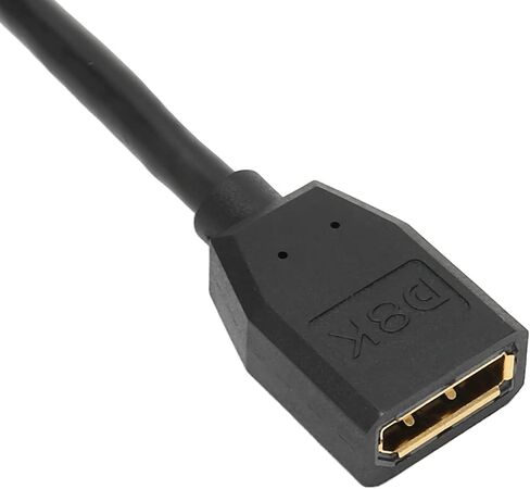 Displayport Extension Cable, 0.15m 32.4Gbps Displayport 90 Degree Male to Displayport Female Display Port Cable, for Graphics Cards and Monitors with Displayport Ports in Saudi Arabia