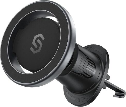 SYNCWIRE يناسب حامل السيارة MagSafe، حامل هاتف مغناطيسي من ألياف الكربون لفتحة تهوية السيارة، حامل الهاتف الخلوي للسيارة بدون استخدام اليدين متوافق مع iPhone 15 Pro Max 14 13 12، Samsung، ملحقات السيارة MagSafe in Kuwait