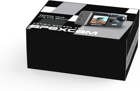 Apexcam 24MP 4K Action Camera EIS Touch Screen 40M Waterproof Underwater Camera, Wide Angle Dual Screen Camera for Vlog(External Mic,Remote Control, Charger and Helmet Accessories) in Kuwait