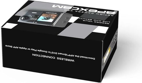 Apexcam 24MP 4K Action Camera EIS Touch Screen 40M Waterproof Underwater Camera, Wide Angle Dual Screen Camera for Vlog(External Mic,Remote Control, Charger and Helmet Accessories) in Kuwait