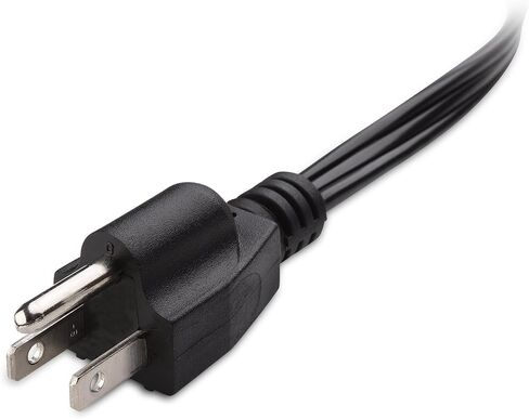 Cable Matters 2-Pack 16 AWG 13A 3 Prong Power Cord, 6ft, Black in Saudi Arabia