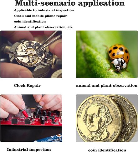 مجهر رقمي بشاشة IPS عالية الوضوح مقاس 10.1 بوصة، مجهر عملة معدنية 12 مليون بكسل، مجهر إصلاح إلكتروني للبالغين، يدعم نظام Windows xP.vista/7/8/10/11Mocos X 11.0 in Kuwait