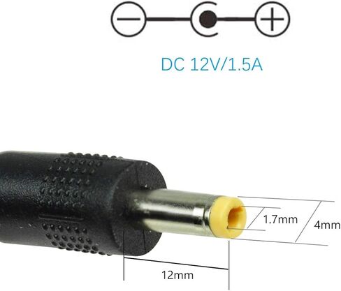 شاحن حائط لمشغل DVD المحمول، سلك إمداد الطاقة، محول التيار الكهربائي AC-DC متوافق مع UEME/HDJUNTUNKOR/DBPOWER DVD المحمول [مدرج في قائمة UL] in Saudi Arabia