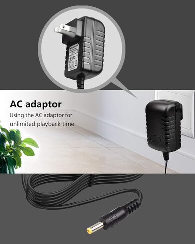 شاحن حائط لمشغل DVD المحمول، سلك إمداد الطاقة، محول التيار الكهربائي AC-DC متوافق مع UEME/HDJUNTUNKOR/DBPOWER DVD المحمول [مدرج في قائمة UL] in Saudi Arabia