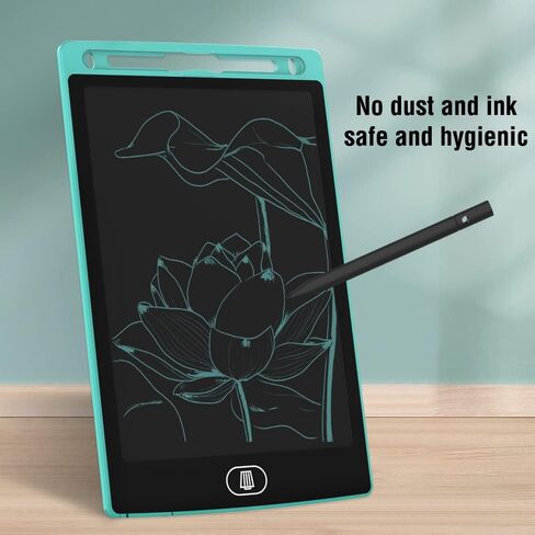 [عبوة من قطعتين] تابلت كتابة LCD، لوحة كتابة إلكترونية مقاس 8.5 بوصة من TIQUS مع زر قفل الذاكرة، لوحة رسم صديقة للبيئة، للبالغين، [أزرق فاتح] in Kuwait