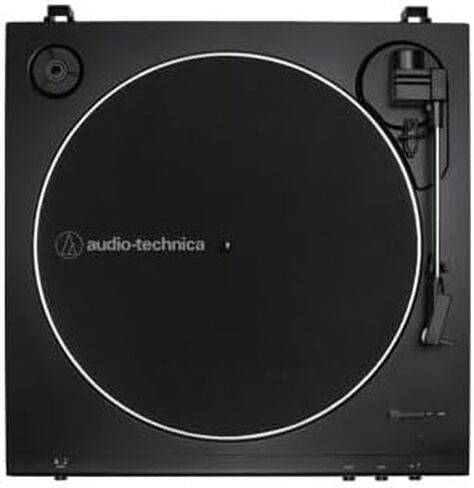 Audio-Technica AT-LP60X Fully Automatic Belt-Drive Stereo Turntable (Brown) Bundle with Bluetooth Studio Monitors - Pair (2 Items) in Saudi Arabia