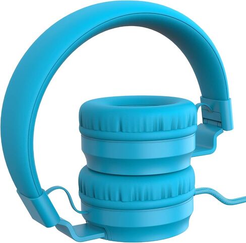 Puro Sound Labs PuroBasic Volume Limiting Wired Headphones for Kids, Foldable & Adjustable Headband w/Microphone, Compatible with Smartphones, Tablets and PC’s -Green in Saudi Arabia
