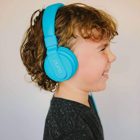 Puro Sound Labs PuroBasic Volume Limiting Wired Headphones for Kids, Foldable & Adjustable Headband w/Microphone, Compatible with Smartphones, Tablets and PC’s -Green in Saudi Arabia