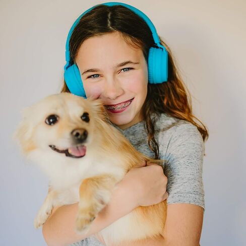 Puro Sound Labs PuroBasic Volume Limiting Wired Headphones for Kids, Foldable & Adjustable Headband w/Microphone, Compatible with Smartphones, Tablets and PC’s -Green in Saudi Arabia