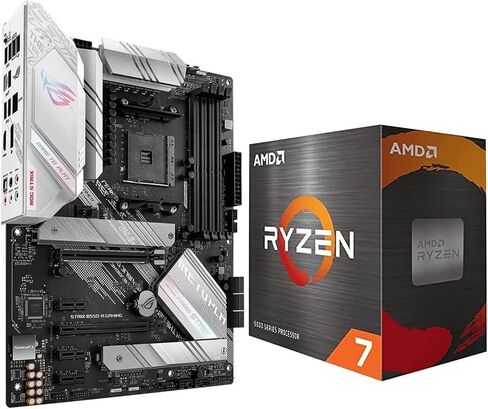 Micro Center AMD Ryzen 7 5700X 8-Core 16-Thread Unlocked Desktop Processor Bundle with ASUS ROG Strix B550-A AMD AM4 Zen 3 Ryzen 5000 ATX Gaming Motherboard in Saudi Arabia