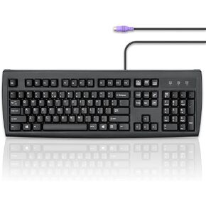 Perixx Periboard-107 Wired PS2 Full Size Keyboard, US English Layout