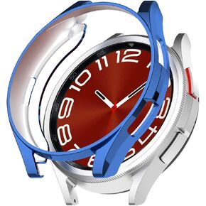 Compatible with Samsung Galaxy Watch 6 Classic 43mm Case 2023, Soft TPU Plated All Around Scratch-Proof Screen Protector Case Cover for Samsung Galaxy Watch 6 Classic 47mm in Kuwait