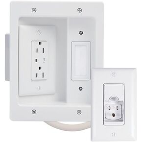 C2G/ Cables To Go 16314 Wiremold In-Wall TV Power Kit