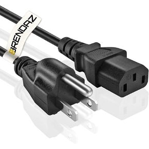 سلك طاقة Bose S1 Pro متوافق مع BRENDAZ - موصل طاقة ثلاثي الشق متوافق مع نظام مكبر الصوت Bose S1 Pro متعدد المواضع (6 أقدام) in Kuwait