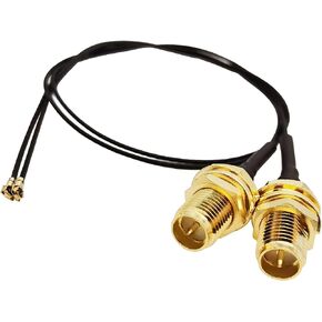 Tenmory UFL to SMA M.2 NGFF U.FL to RP-SMA Female MHF4 IPX4 IPEX4 Ipex Connector Pigtail Antenna Extension Cable (15cm (2 Pcs))
