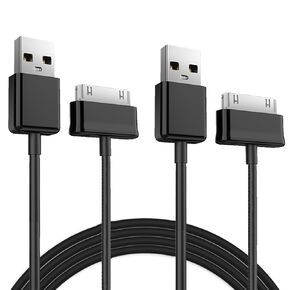 2 حزمة 6.6 قدم 30 دبوس كابل شاحن USB للكمبيوتر اللوحي Samsung Galaxy Tab Note 7.0 7.7 8.9 10.1 Galaxy Tab 7 8 9 10.1 Tablet 2 سلك الطاقة كابل بيانات مزامنة الشحن in Kuwait
