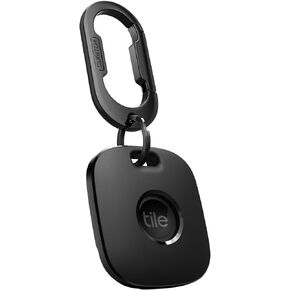 SURITCH for Tile Mate 2022 Case, Tile Mate Holder with Anti-Lost Carabiner Protective Cover Keychain for Tile Mate 2022 -(Black)