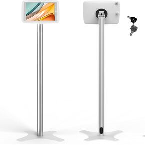حامل أرضي من Beelta iPad Kiosk لهاتف 10.2 iPad 7 8 9th 120 درجة غلاف iPad قابل للقفل + عمود ألومنيوم + قاعدة معدنية BSF302T in Kuwait