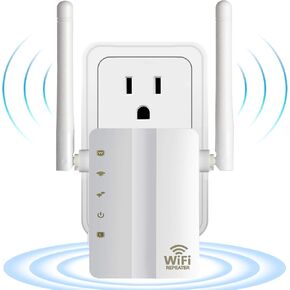 N300 WiFi Booster (U10)، معزز إشارة موسعات WiFi للمنزل، موسع نطاق WiFi أحادي النطاق، معزز الإنترنت، يدعم نقطة التكرار/الوصول، إعداد WPS، تصميم قابس الحائط، 2.4 جيجا هرتز فقط in Kuwait