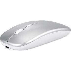 Wireless Bluetooth Mouse for Apple iPad iPhone MacBook Android Samsung Tablet Phone Dual-Mode Rechargeable 2.4G Portable Computer Mice for Windows Laptop Notebook PC Mac Desktop USB Receiver (Black) in Saudi Arabia