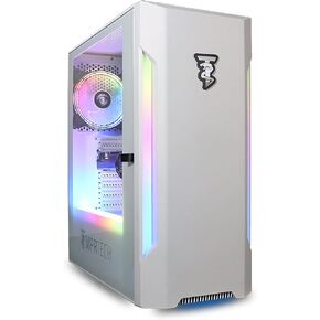 فيبرتيك كمبيوتر مكتبي للالعاب من برايم - انتل كور i5 الجيل الثالث، جيفورس GTX 750 4GB، ذاكرة RAM 16GB، هارد HDD 1TB، واي فاي، اضاءة RGB، ويندوز 10 برو، بث وتحرير، ابيض in Kuwait