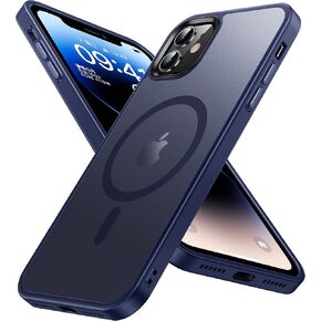 Olialia Strong Magnetic Case for iPhone 11, [Compatible with MagSafe] [Military Drop Protection] Skin-Friendly Touch Shockproof Protective Translucent Matte Slim Phone Cover 6.1 inch - Alpine Green