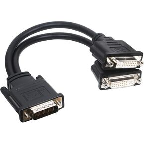 ZHIYUEN DVI-Male DVI-I 24+5 to Dual VGA Female Monitor Video Splitter Adapter Cable in Saudi Arabia