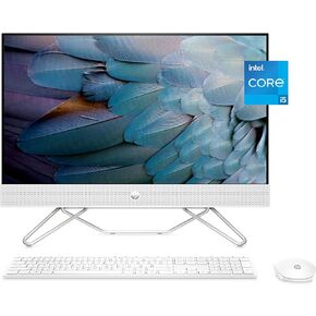 حزمة كمبيوتر HP All-in-One، شاشة لمس FHD مقاس 23.8 بوصة، Intel Core i5-1235U، ذاكرة الوصول العشوائي 8 جيجابايت، 512 جيجابايت SSD، نظام التشغيل Windows 11 Home OS (24-cb1170، 2022) (متجدد) in Kuwait