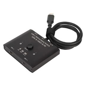 محول USB C ثنائي الاتجاه 2 في 1 مخرج 1 في 2 من النوع C، يدعم فيديو 8K 60Hz و4K 120Hz ونقل البيانات 10Gbps وشحن 100 واط in Kuwait