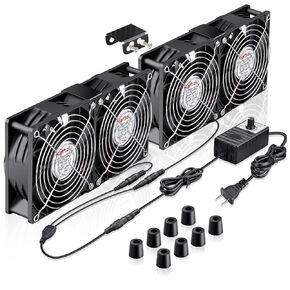 Wathai 120mm x 38mm 360mm Computer Fan with AC Plug Exhaust Fan Cooling in Kuwait