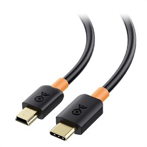 Cable Matters USB C to Mini USB Cable 3.3 ft, Mini USB to USB C Cable for Game Controller, Camera, GPS, Dash Cam in Black - 3.3 Feet
