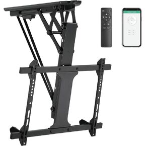 Mount-It! Motorized Ceiling TV Mount for 32 to 70 Inch TVs, Electric Flip Down TV Bracket with Remote and App Control, Drop Down Ceiling Mounting Bracket for Flat and Pitched Roofs, Holds Up to 77 lbs in Kuwait