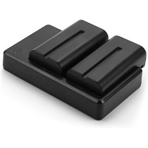 BABAKA NP-F550 Battery, 2-Pack 2600mAh NP F550 Battery and Dual USB Charger Set for Sony NP F970, F750, F770, F960, F550, F530, F330, F570, CCD-SC55, TR516, TR716, TR818, TR910, TR917 and More in Kuwait