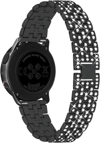 حزام SUPOIX مع حافظة متوافق فقط مع Samsung Galaxy Watch 6 40 مم 44 مم، 20 مم حزام بديل بلينغ للنساء وغطاء وجه ممتص للصدمات من البولي كربونات لساعة Galaxy Watch 6 (الحجم اختياري) in Kuwait