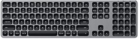 لوحة مفاتيح بلوتوث من الألومنيوم من Satechi مع لوحة مفاتيح رقمية - لجهاز M2/ M1 MacBook Pro/Air، M2/ M1 iPad Pro/Air، M2 Mac Mini، iMac M1 (رمادي فضائي) in Kuwait