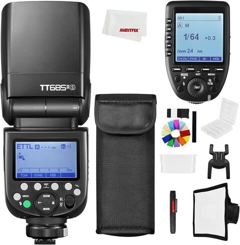 Godox TT685II-N I-TTL Speedlite High-Speed Sync Speedlite Flash,2.4G Wireless X System Compatible for Nikon for D800 D700 D7100 D7000 D5200 D5000 D8100 in Saudi Arabia