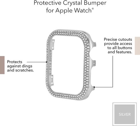 Anne Klein Premium Crystal Bumper, Compatible with Apple Watch, Seamless Fit, Easy Installation, Bumper for Apple Watch in Kuwait